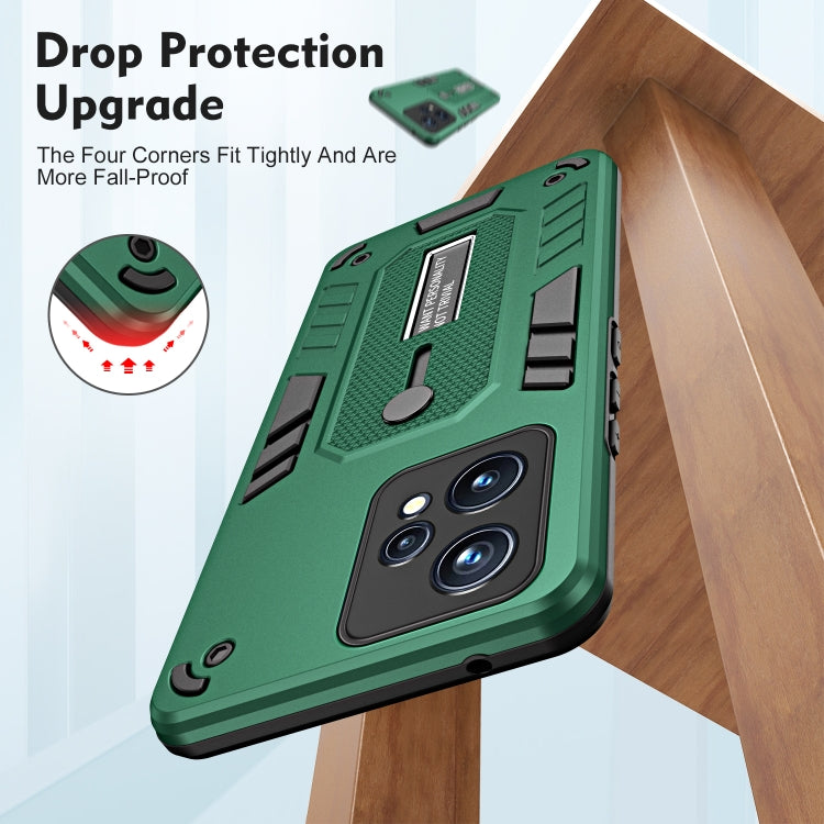 For Realme 9 Pro Variety Brave Armor Finger Loop Holder Phone Case