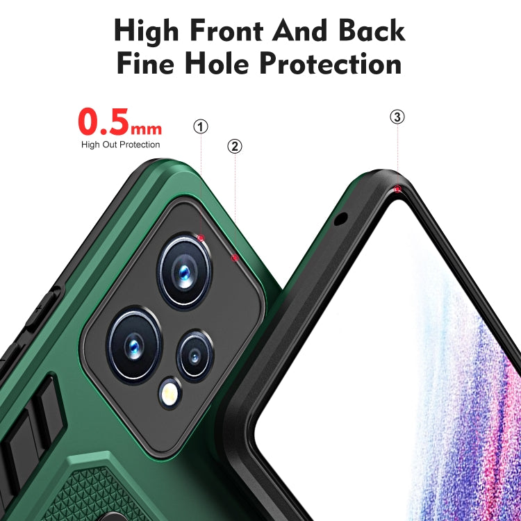 For Realme 9 Pro Variety Brave Armor Finger Loop Holder Phone Case