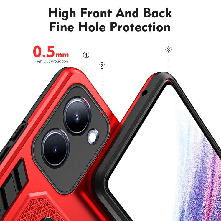 For Realme 10 4G Variety Brave Armor Finger Loop Holder Phone Case
