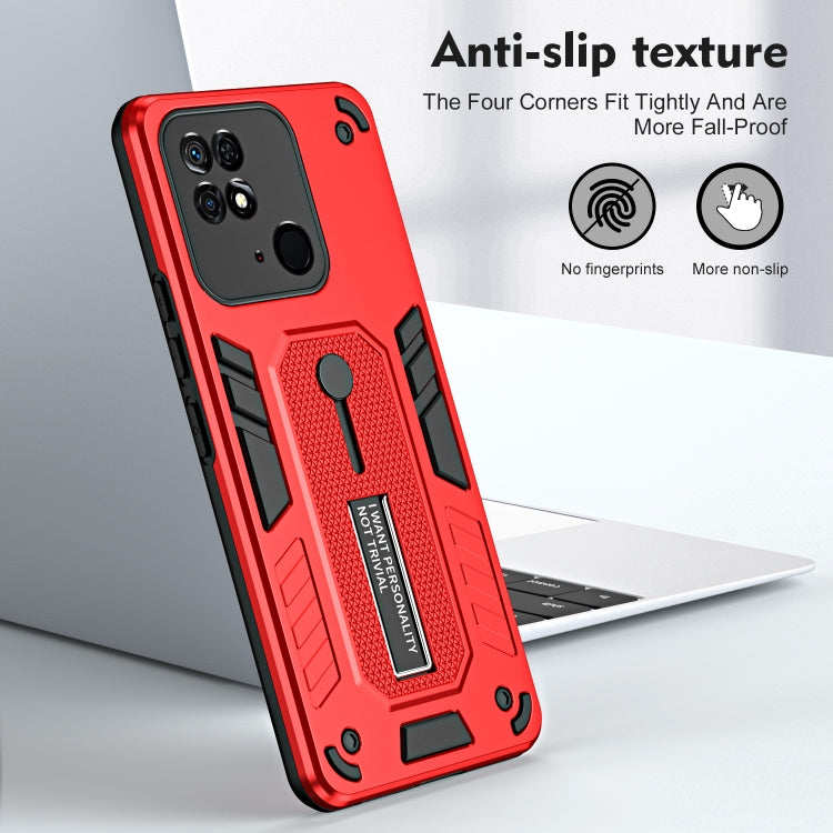 For Xiaomi Redmi 10C Variety Brave Armor Finger Loop Holder Phone Case
