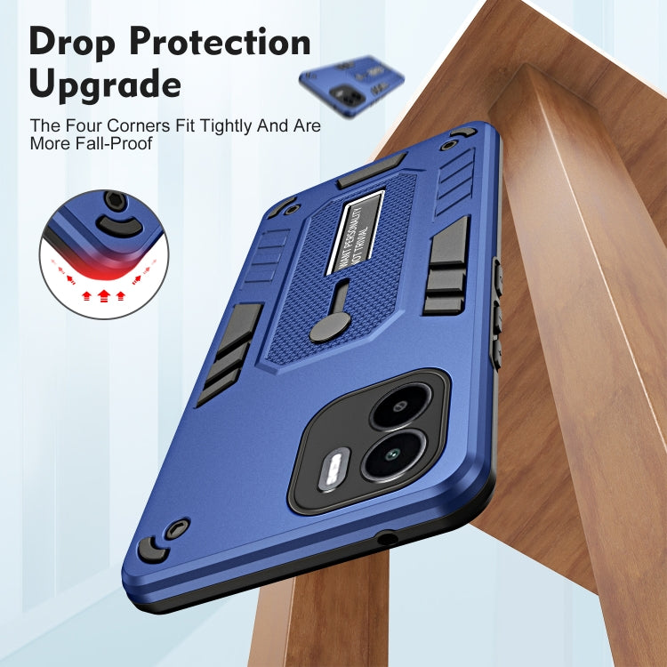 For Xiaomi Redmi A1 4G Variety Brave Armor Finger Loop Holder Phone Case