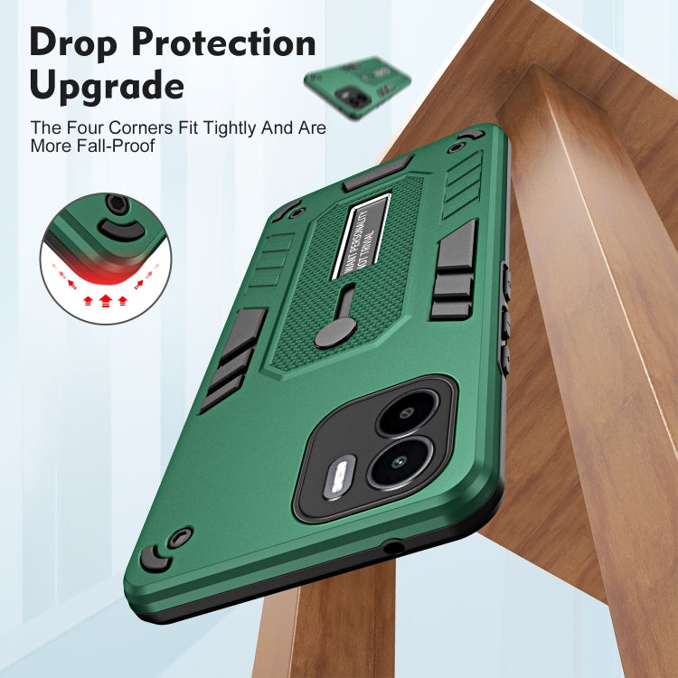 For Xiaomi Redmi A1 4G Variety Brave Armor Finger Loop Holder Phone Case