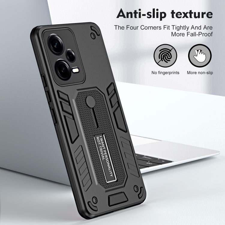 For Xiaomi Redmi Note 12 Pro 5G Variety Brave Armor Finger Loop Holder Phone Case