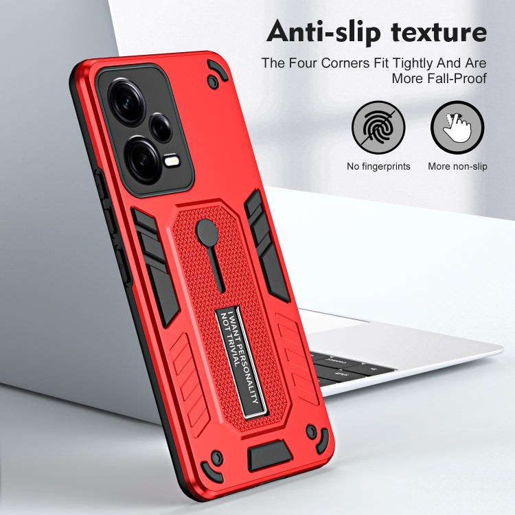 For Xiaomi Redmi Note 12 Pro+ 5G Variety Brave Armor Finger Loop Holder Phone Case