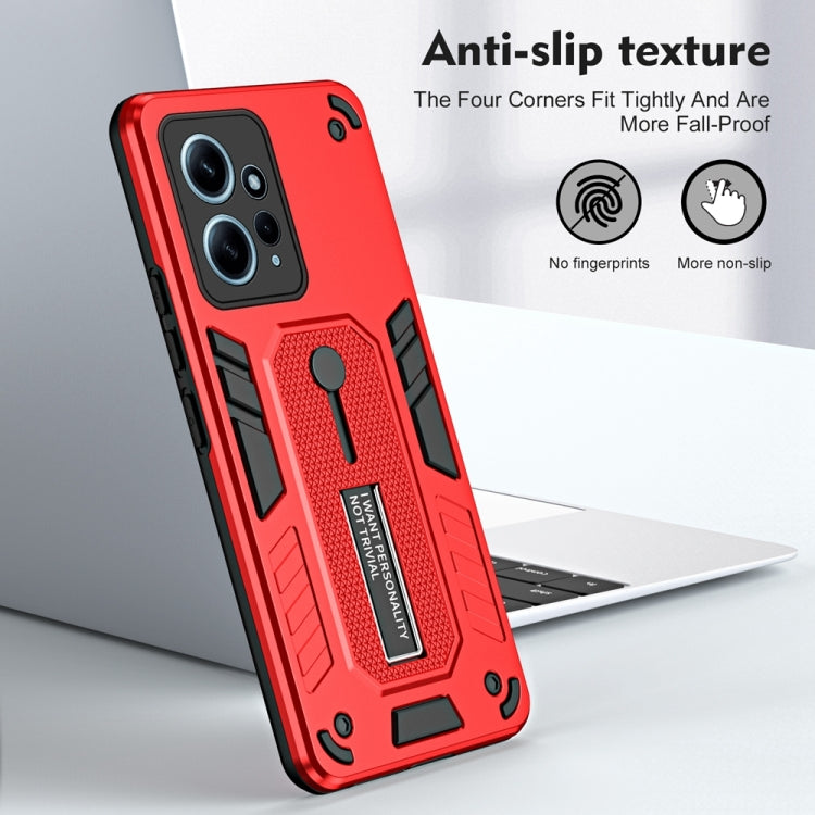 For Xiaomi Redmi Note 12 4G Global Variety Brave Armor Finger Loop Holder Phone Case