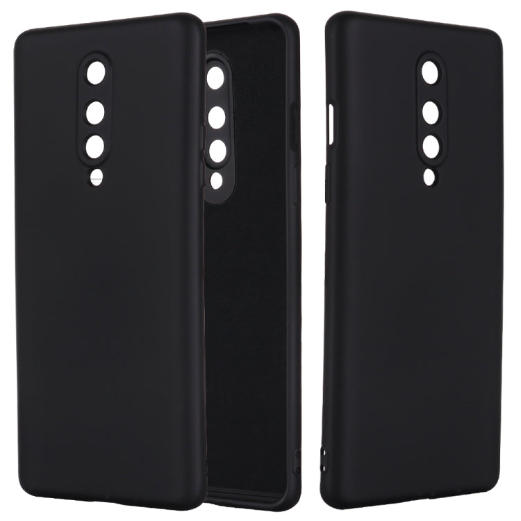 For OnePlus 8 Pure Color Liquid Silicone Shockproof Full Coverage Case