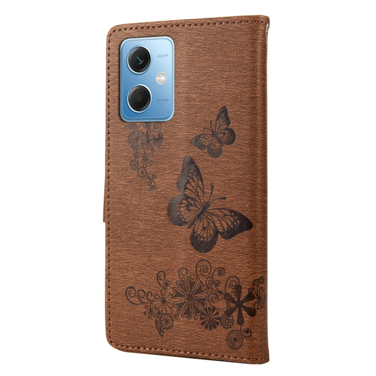 For Xiaomi Redmi Note 12 Pro+ 5G Global Butterfly Embossed Horizontal Flip Leather Phone Case