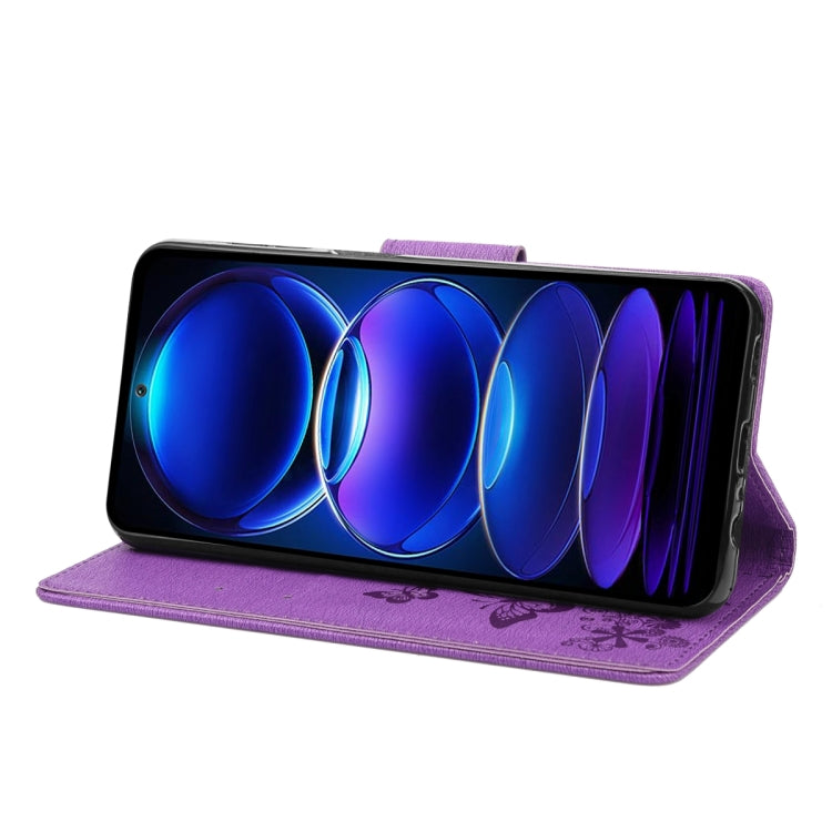 For Xiaomi Redmi Note 12 Pro+ 5G Global Butterfly Embossed Horizontal Flip Leather Phone Case