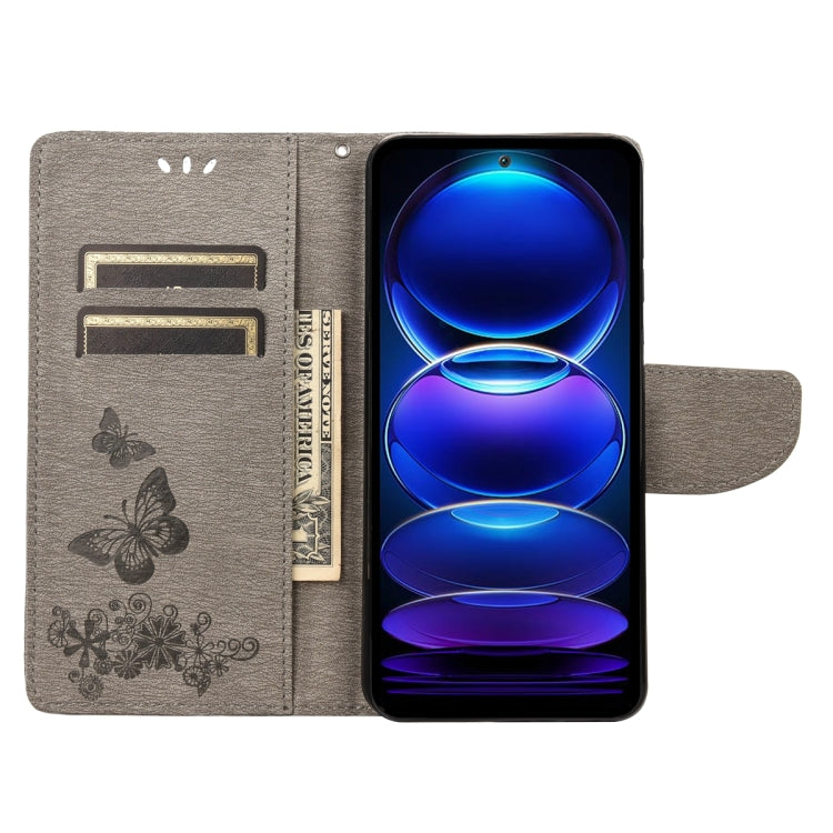 For Xiaomi Redmi Note 12 Pro+ 5G Global Butterfly Embossed Horizontal Flip Leather Phone Case