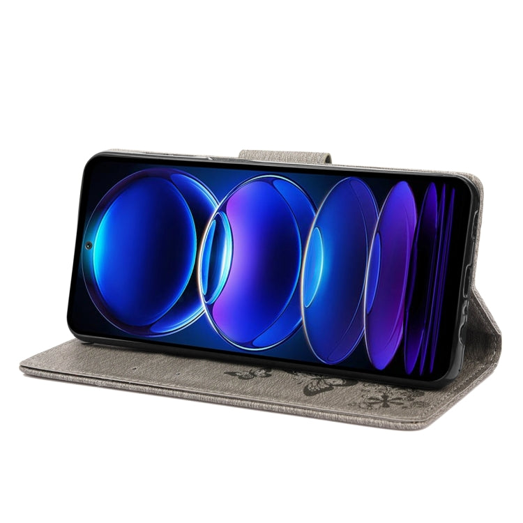 For Xiaomi Redmi Note 12 Pro+ 5G Global Butterfly Embossed Horizontal Flip Leather Phone Case