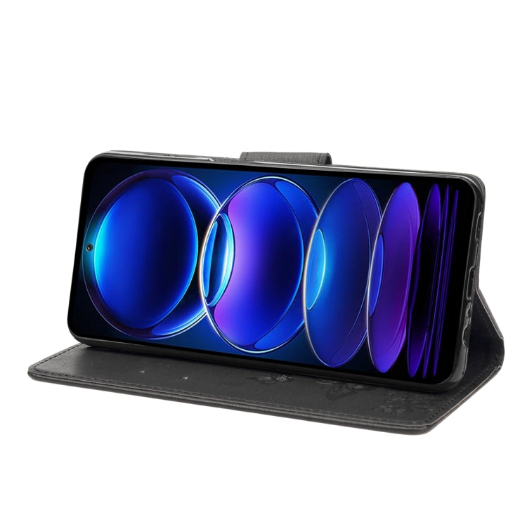 For Xiaomi Redmi Note 12 Pro+ 5G Global Butterfly Embossed Horizontal Flip Leather Phone Case