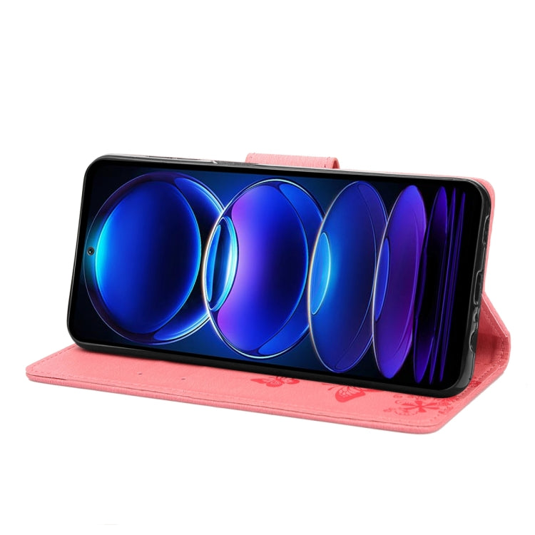 For Xiaomi Redmi Note 12 Pro+ 5G Global Butterfly Embossed Horizontal Flip Leather Phone Case