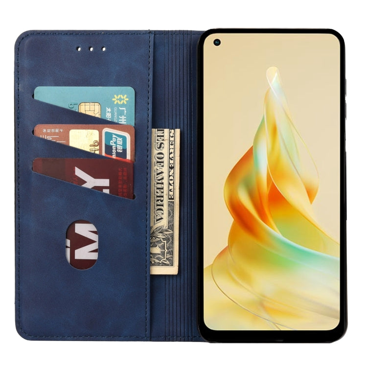 For OPPO Reno8 T 4G Skin Feel Splicing Leather Phone Case
