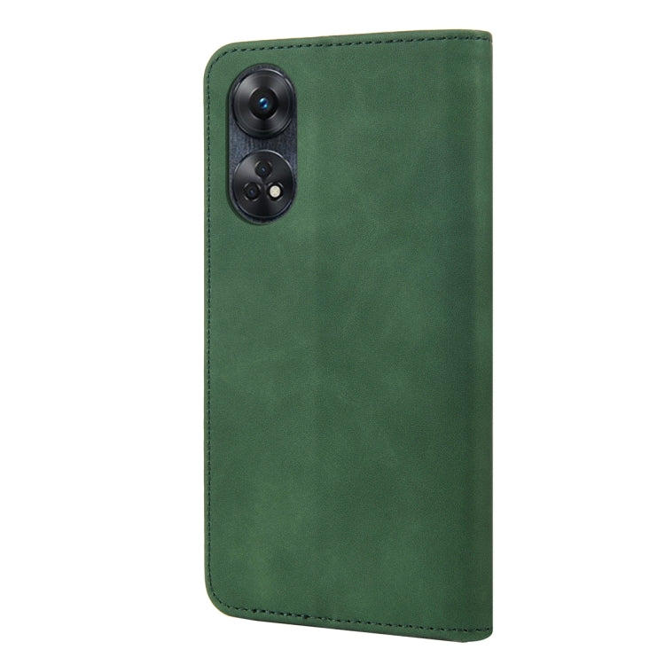 For OPPO Reno8 T 4G Skin Feel Splicing Leather Phone Case