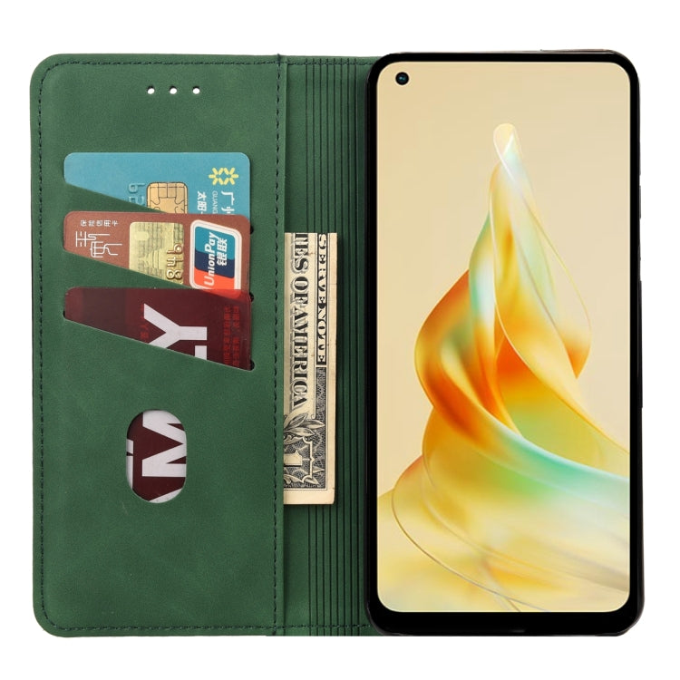 For OPPO Reno8 T 4G Skin Feel Splicing Leather Phone Case