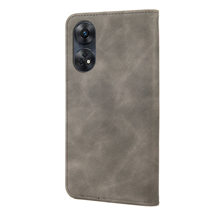 For OPPO Reno8 T 4G Skin Feel Splicing Leather Phone Case