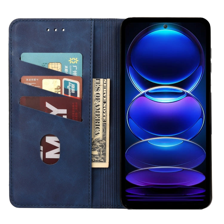 For Xiaomi Redmi Note 12 Pro+ 5G Global Skin Feel Splicing Leather Phone Case