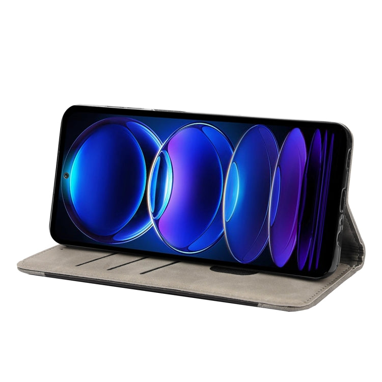 For Xiaomi Redmi Note 12 Pro+ 5G Global Skin Feel Splicing Leather Phone Case