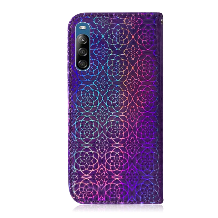 For Sony Xperia L4 Solid Color Colorful Magnetic Buckle Horizontal Flip PU Leather Case with Holder & Card Slots & Wallet & Lanyard