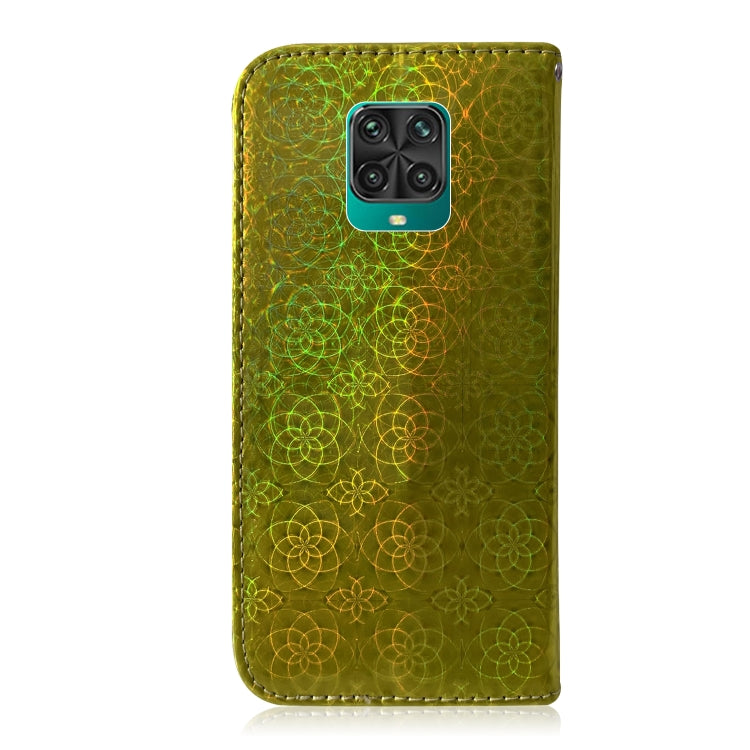 For Xiaomi Redmi Note 9 Pro Solid Color Colorful Magnetic Buckle Horizontal Flip PU Leather Case with Holder & Card Slots & Wallet & Lanyard