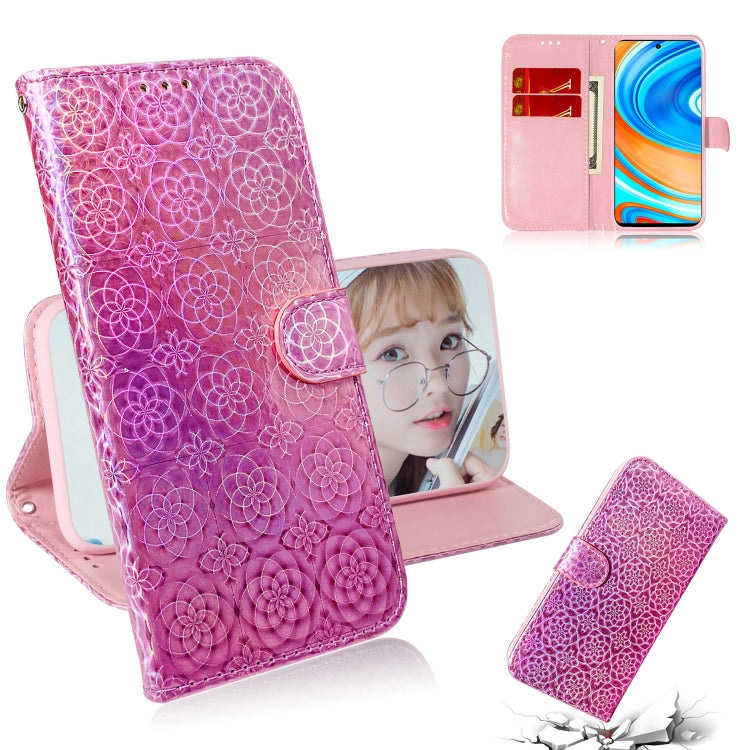 For Xiaomi Redmi Note 9 Pro Solid Color Colorful Magnetic Buckle Horizontal Flip PU Leather Case with Holder & Card Slots & Wallet & Lanyard