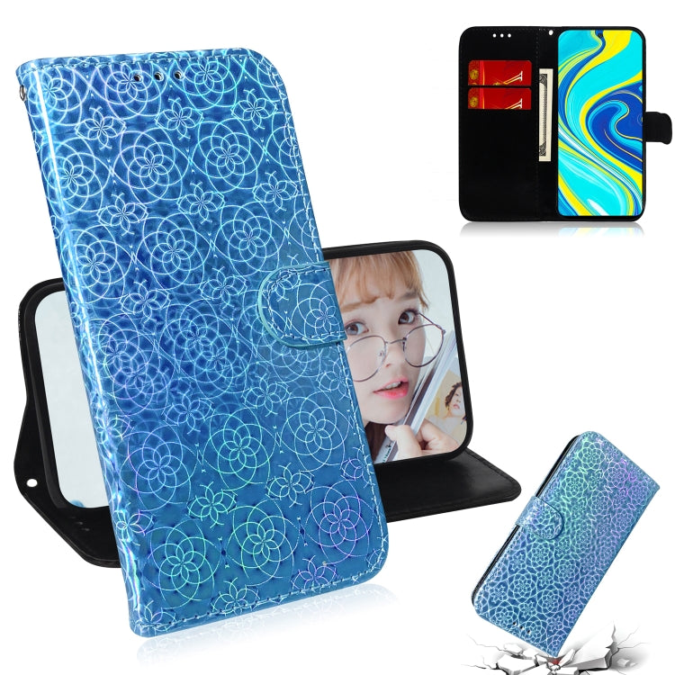 For Xiaomi Redmi Note 9S & Note 9 Pro Max Solid Color Colorful Magnetic Buckle Horizontal Flip PU Leather Case with Holder & Card Slots & Wallet & Lanyard