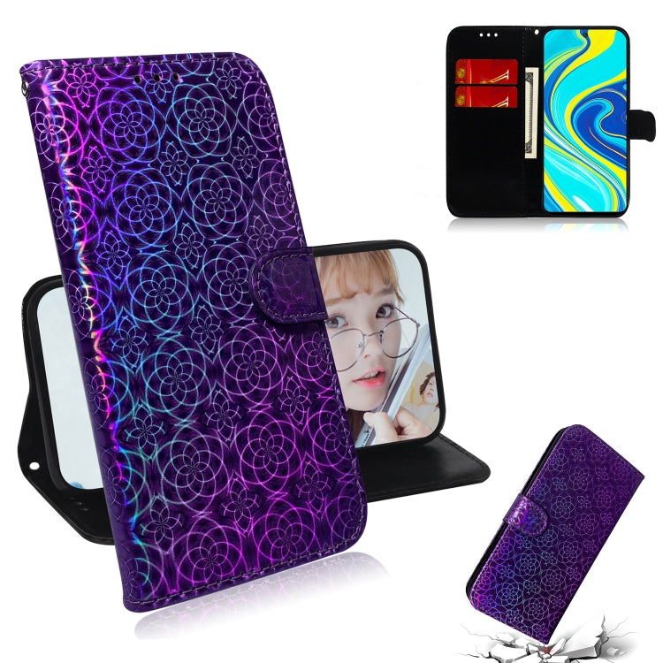 For Xiaomi Redmi Note 9S & Note 9 Pro Max Solid Color Colorful Magnetic Buckle Horizontal Flip PU Leather Case with Holder & Card Slots & Wallet & Lanyard