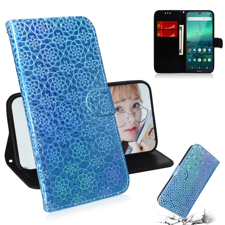 For Nokia 1.3 Solid Color Colorful Magnetic Buckle Horizontal Flip PU Leather Case with Holder & Card Slots & Wallet & Lanyard