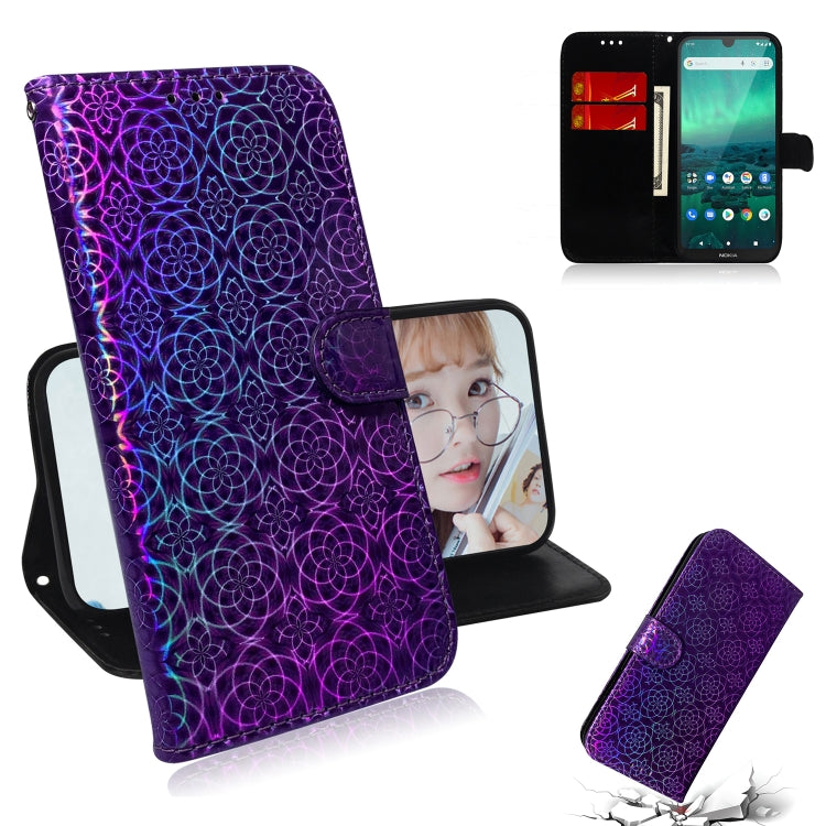 For Nokia 1.3 Solid Color Colorful Magnetic Buckle Horizontal Flip PU Leather Case with Holder & Card Slots & Wallet & Lanyard