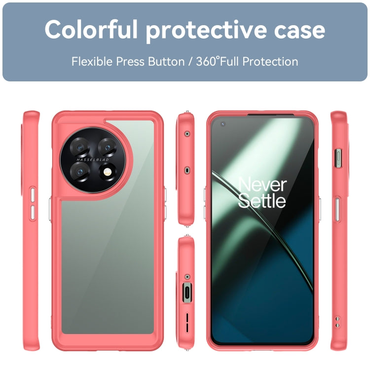 For OnePlus 11 5G Colorful Series Acrylic + TPU Phone Case