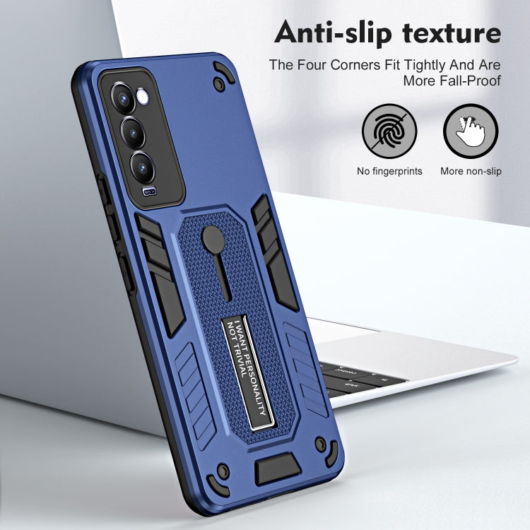 For Tecno Camon 18P Variety Brave Armor Finger Loop Holder Phone Case