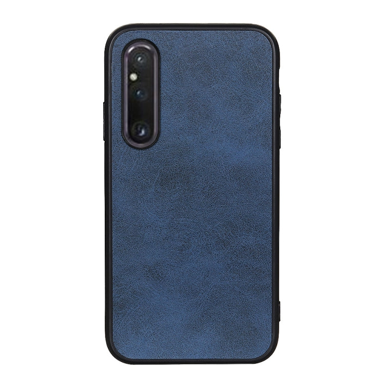 For Sony Xperia 1 V Two-color Calf Texture PU Phone Case