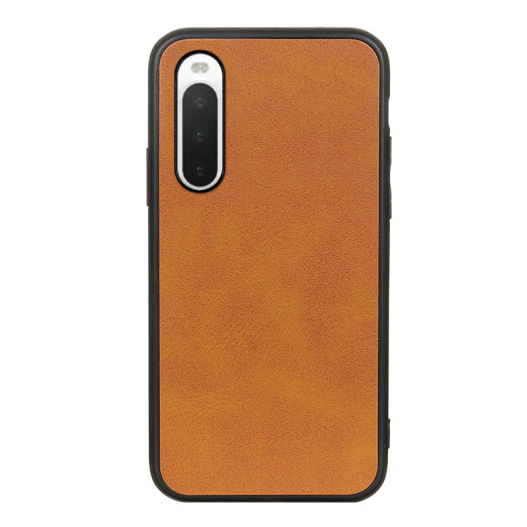 For Sony Xperia 10 V Two-color Calf Texture PU Phone Case