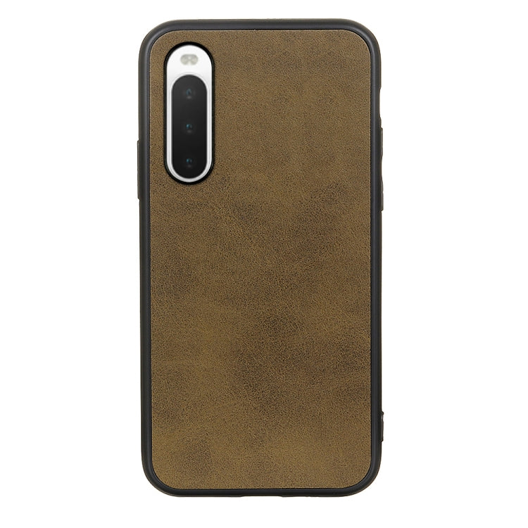 For Sony Xperia 10 V Two-color Calf Texture PU Phone Case