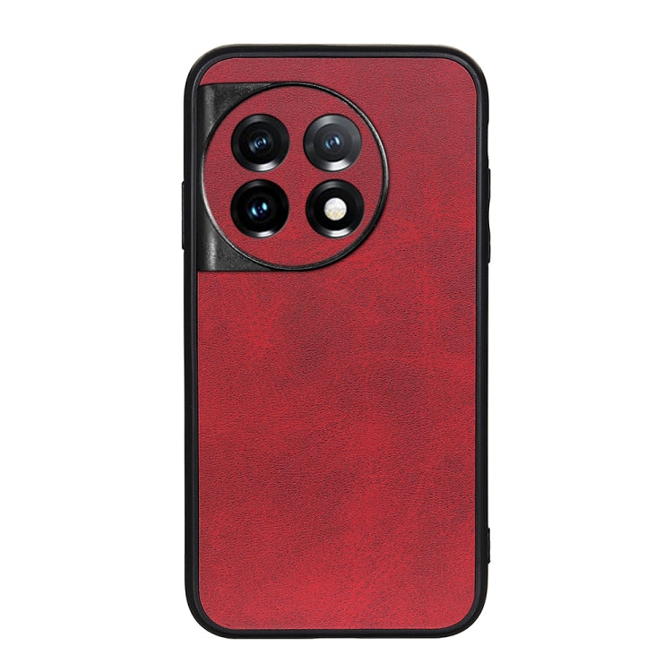 For OnePlus Ace 2 / 11R Accurate Hole Two-color Calf Texture PU Phone Case