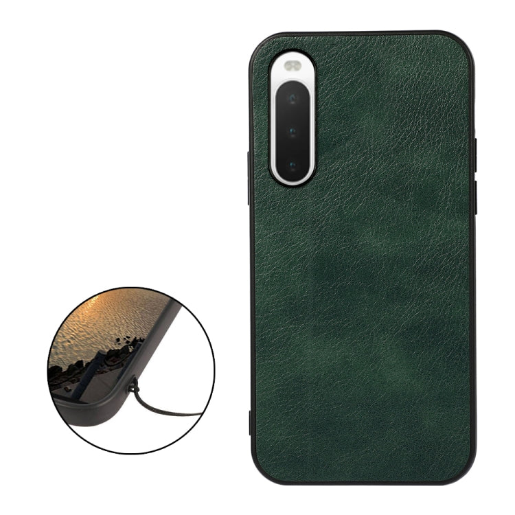 For Sony Xperia 10 V Two-color Litchi Texture PU Phone Case