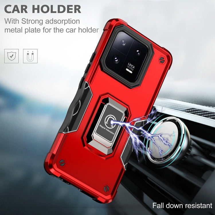 For Xiaomi 13 Pro Non-slip Shockproof Armor Phone Case with Ring Holder