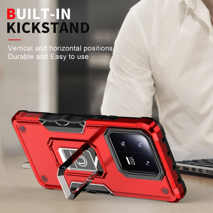 For Xiaomi 13 Pro Non-slip Shockproof Armor Phone Case with Ring Holder