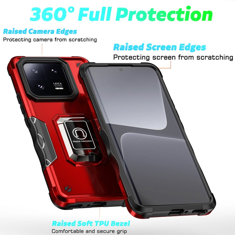 For Xiaomi 13 Pro Non-slip Shockproof Armor Phone Case with Ring Holder