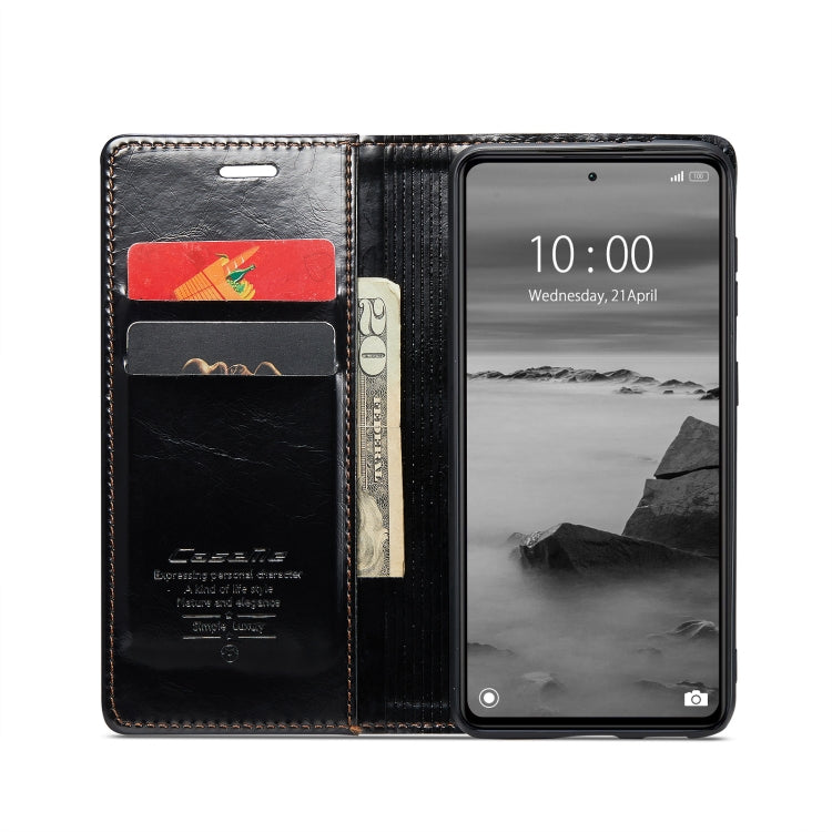 For Xiaomi Redmi Note 12 5G / Poco X5 CaseMe 003 Crazy Horse Texture Leather Phone Case