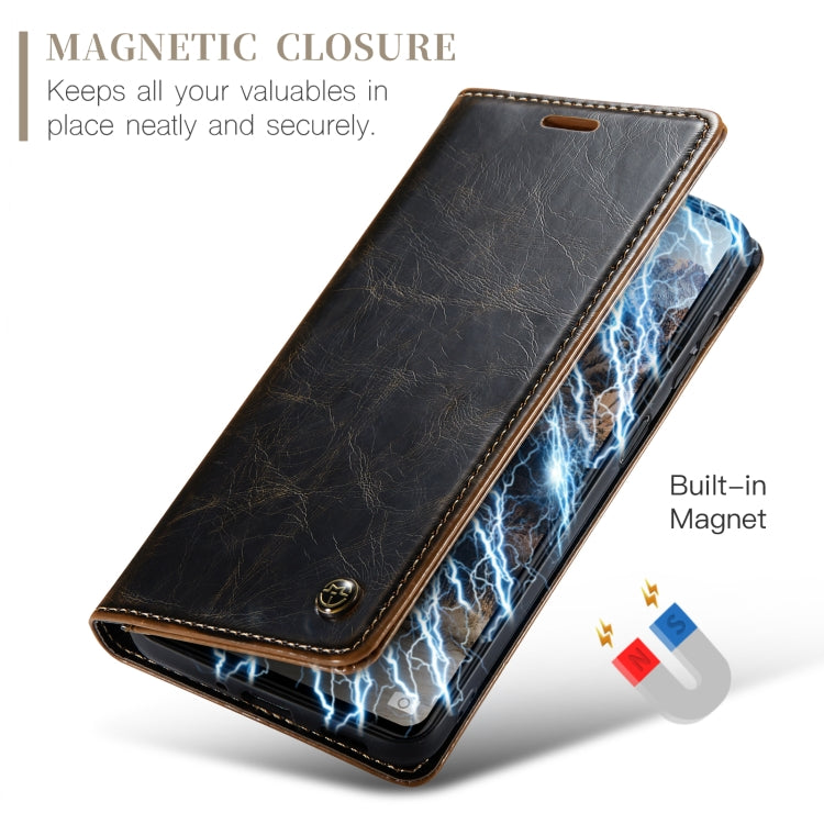 For Xiaomi Redmi Note 12 5G / Poco X5 CaseMe 003 Crazy Horse Texture Leather Phone Case