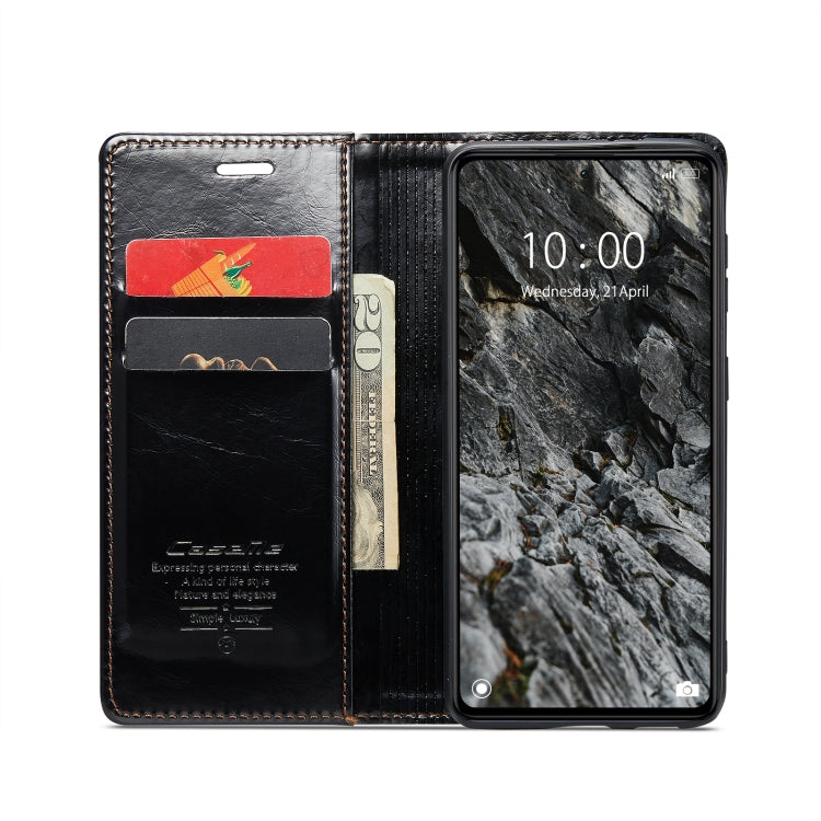 For Xiaomi Redmi Note 12 Pro 5G / Poco X5 Pro CaseMe 003 Crazy Horse Texture Leather Phone Case