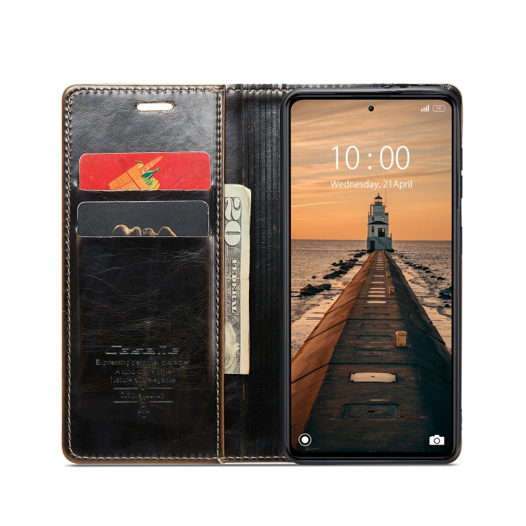 For Xiaomi Redmi Note 12 Pro 5G / Poco X5 Pro CaseMe 003 Crazy Horse Texture Leather Phone Case