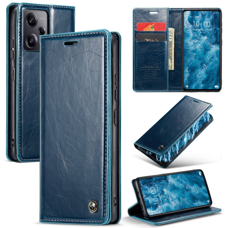 For Xiaomi Redmi Note 12 Pro 5G / Poco X5 Pro CaseMe 003 Crazy Horse Texture Leather Phone Case