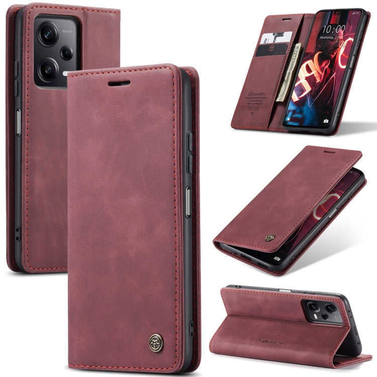 For Xiaomi Redmi Note 12 Pro 5G / Poco X5 Pro CaseMe 013 Multifunctional Horizontal Flip Leather Phone Case