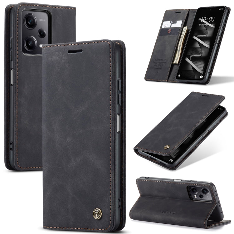 For Xiaomi Redmi Note 12 Pro 5G / Poco X5 Pro CaseMe 013 Multifunctional Horizontal Flip Leather Phone Case