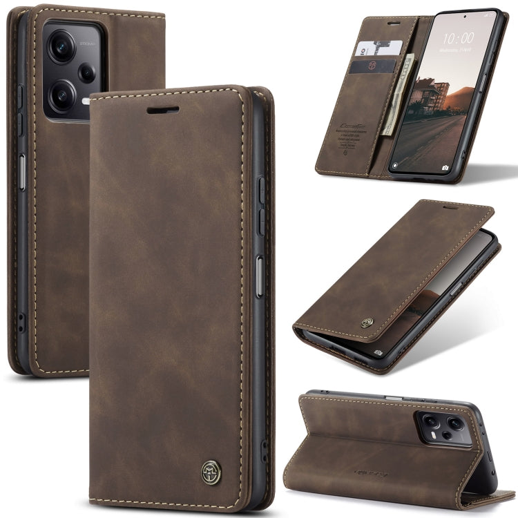 For Xiaomi Redmi Note 12 Pro+ 5G CaseMe 013 Multifunctional Horizontal Flip Leather Phone Case