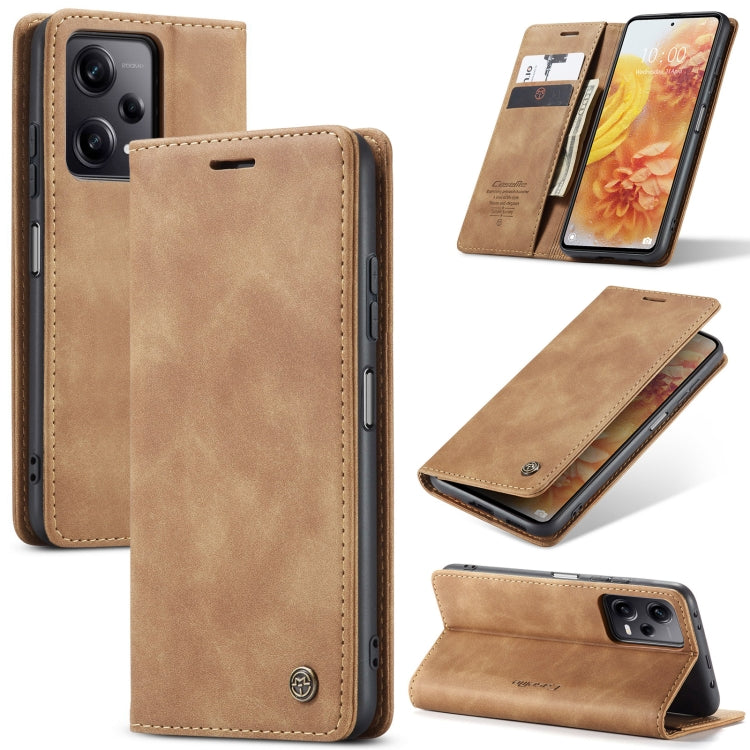 For Xiaomi Redmi Note 12 Pro+ 5G CaseMe 013 Multifunctional Horizontal Flip Leather Phone Case