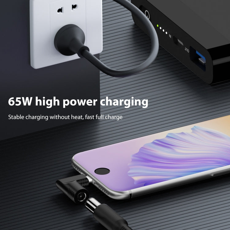 4.5x0.6mm 65W DC Input to USB-C / Type-C PD Power Adapter