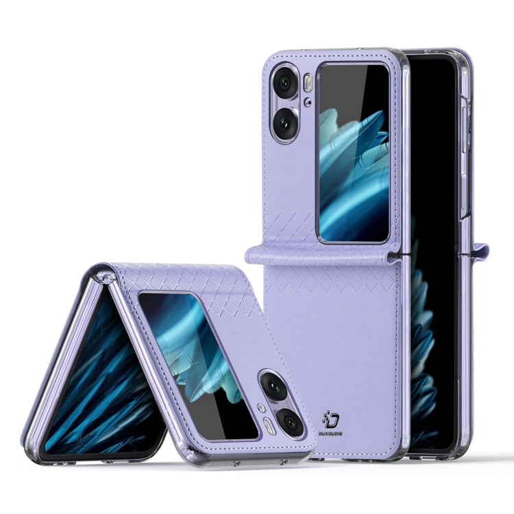 For OPPO Find N2 Flip DUX DUCIS Bril Series PU + TPU Phone Case